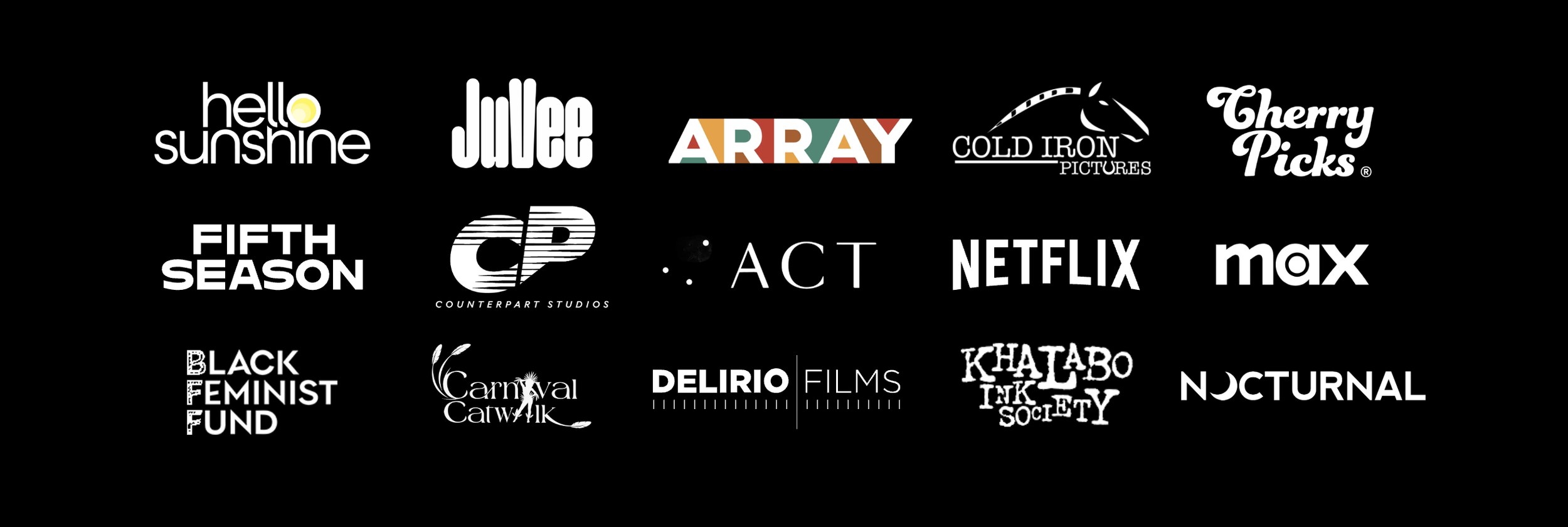 Hello Sunshine, JuVee, ARRAY, Fifth Season, Netflix, Max and other companies